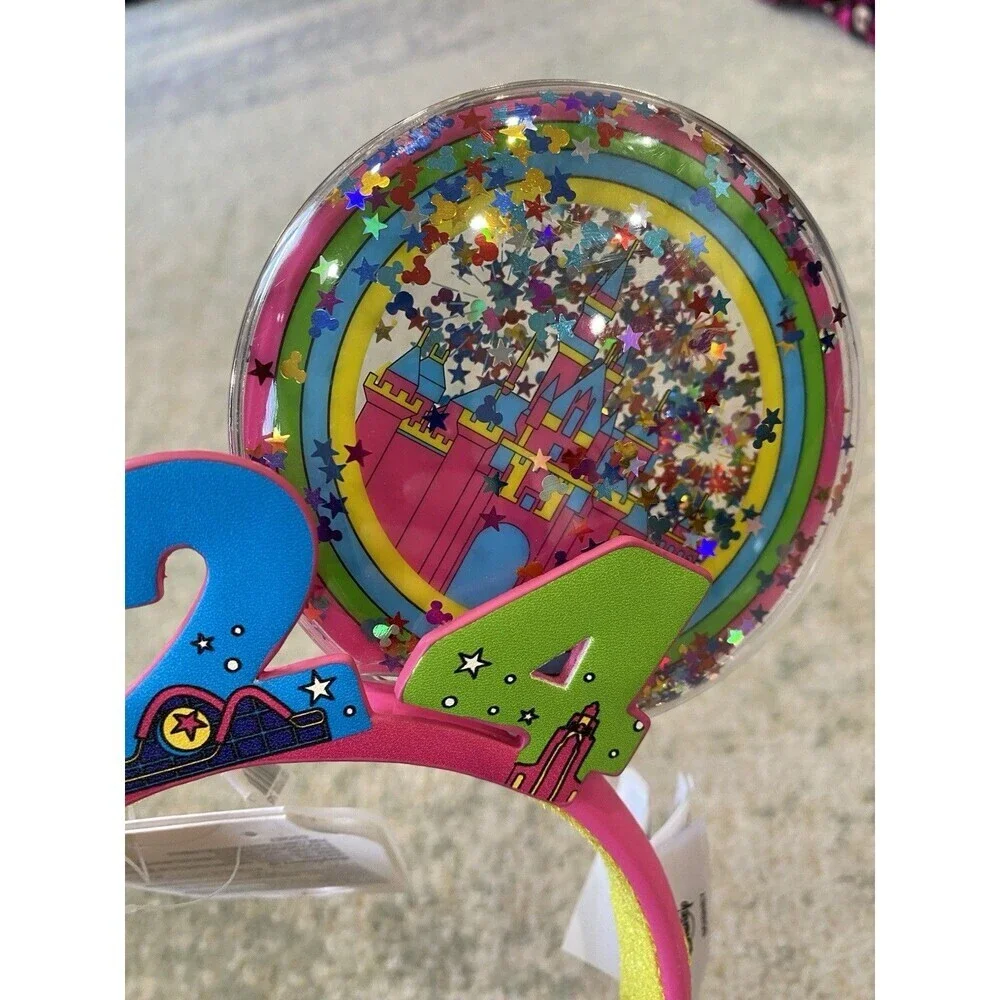 NEW! 2024 Disney Minnie Mickey Ears Headband Sparkles Sequins